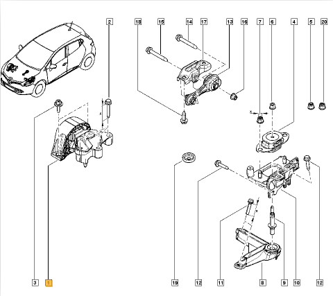 Motor Takoz Sağ