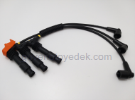 Opel Vectra B için uygun BUJİ KABLOSU TAKIM Vectra B 2,5 123456 Piston X25XE Yerli YERLİ , Tüm Motorlar, X2.5XE